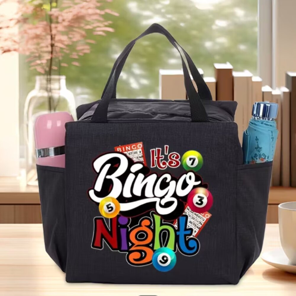 Bingo Tote Bag Black NWT
